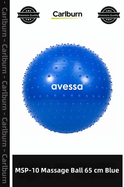 Carlburn Custom-Made MSP-10 Massage Exercise Ball, 65 cm, Blue, Active Lifest...