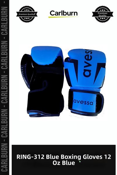 Carlburn Special Edition RING-312 Blue Boxing Gloves, 12 oz, Blue Training Eq...