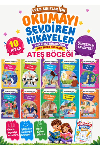 Ata Yayıncılık 2.Sınıflar İçin Okuma Alışkanlığı Kazandıran 10'lu Hikaye Seti