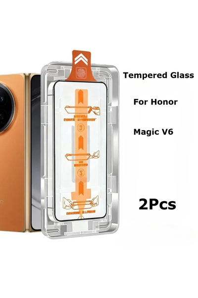 Choice Honor Magic V6 2 Pieces 2Pcs Tempered Glass For Honor Magic V6 Easy In...