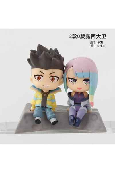 Choice Bandai no box 01 2pcs/set Cute Cyberpunk Lucy Rebecca David Action Fig...