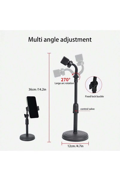 Choice Black 360° Rotatable Anti-Slip Base Desktop Lazy Foldable Adjustable F...