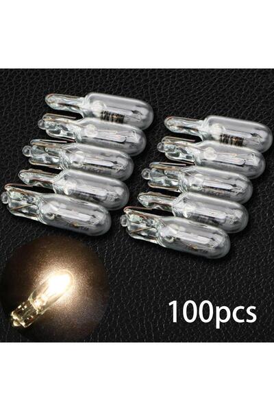 Choice 100x T5 Glass Light Bulb Car Lights Lamp Headlights Lamp Car Instrumen...