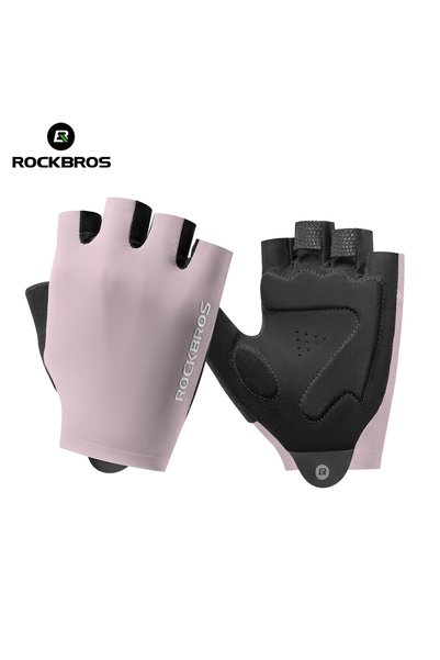 Choice16 ROCKBROS L S408 purple ROCKBROS Summer Cycling Half Finger Gloves Hi...