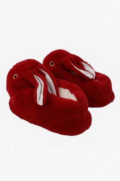 HAKKE Tavşan Figürlü Peluş Panduflu Unisex Ev Terliği
