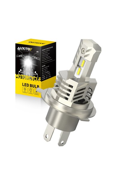Choice AUXITO 1Pcs Fanles H4 Motorcycle LED Headlight Bulb H4 HB3 LED Moto Li...