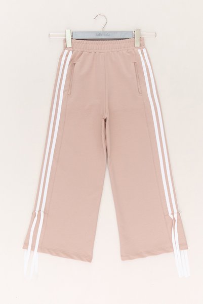 Fulla Moda Girl's Trousers with Side Stripes and Ribbons