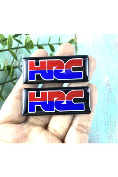 Choice ملصقات دراجة نارية بشعار جناح HRC مقاس 5x2 سم، طقم ملصقات سباق أحمر لخ...