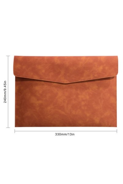Choice Brown PU Leather A4 Document Bag, 7 Colors, File Folder for Office & T...