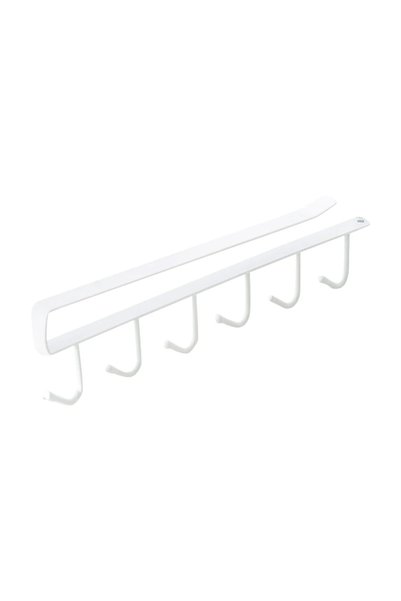 Choice White Multifunction 6 Hook Coffee Cup Mug Holder Black White Hooks She...