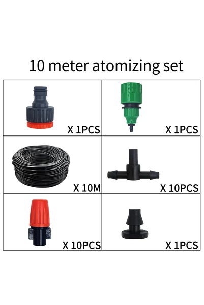 Choice3 15kg Fog Nozzles Irrigation Kit 5M-20M Garden Automatic Spray Misting...