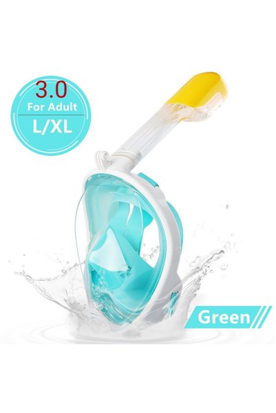 Choice20 3.0 Green LXL Underwater Scuba Anti Fog Full Face Diving Mask Snorke...