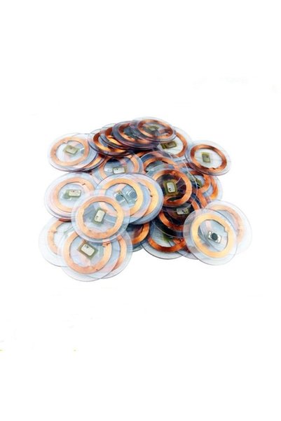 Choice1 5pcs 125KHz ID T5577 Writable Rewritable Copper Coil Transparent Coin...