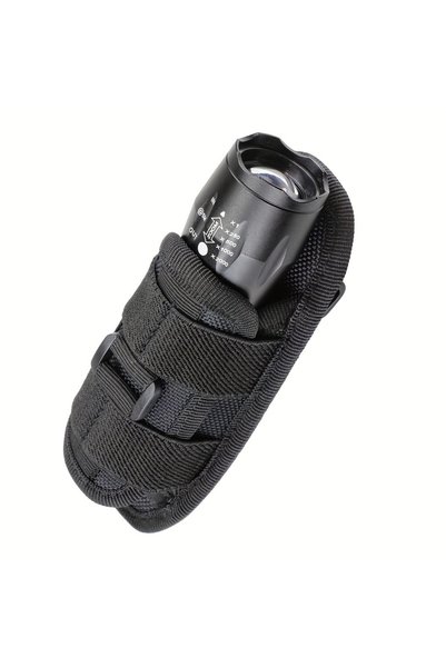 Choice Black Tactical Flashlight Pouch Holster, Rotatable Holder Belt Clip Ta...