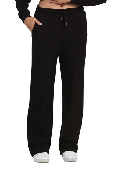ERDEM KIDS Girl's 3-Thread Combed Cotton Elastic Waist Lace-Up Sweatpants Sch...