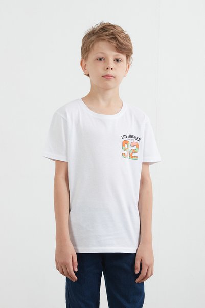 Fulla Moda Μπλουζάκι για αγόρι με στάμπα 92 μπροστά και πίσω