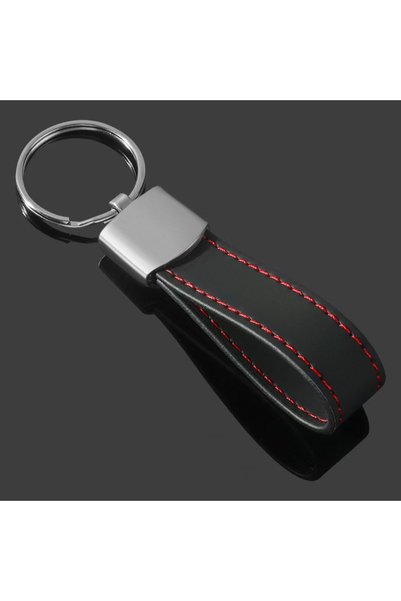 Choice3 A4 silver Leather Car Emblem Key Fobs Keyring Key Chain Decoration fo...