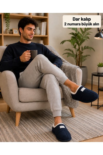 MOON CLOUD Unisex Sıcak Tutan Rahat Peluş Kapitone Ev Terliği Ev Botu Kışlık ...