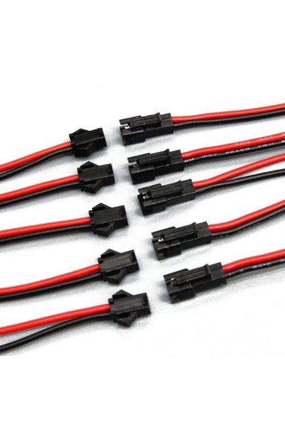 Choice1 5 pair 10 Pairs 10cm JST SM 2P 2Pin Plug Socket Male To Female Wire C...