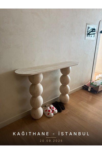 adomarmarblehandmadeandluxury Traverten Mermer Dresuar - Ball4