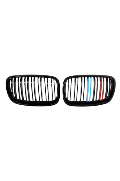 Choice1 شبكة أمامية بلون M لسيارات BMW X5/X6 E70 E71 2008-2014، شبكة كلوية سو...