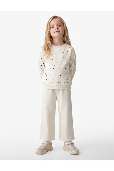 Koton Elastic Waistband Wide Leg Sweatpants