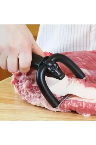 Choice قطاعة لحم البقر ولحم الخنزير المحمولة باليد باللون الأسود نوع جديد من ...