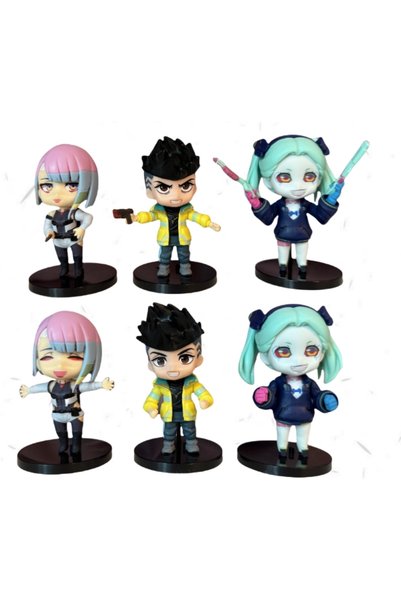 BANDAI no box 01 6pcs/set Cute Cyberpunk Lucy Rebecca David Martinez Action F...
