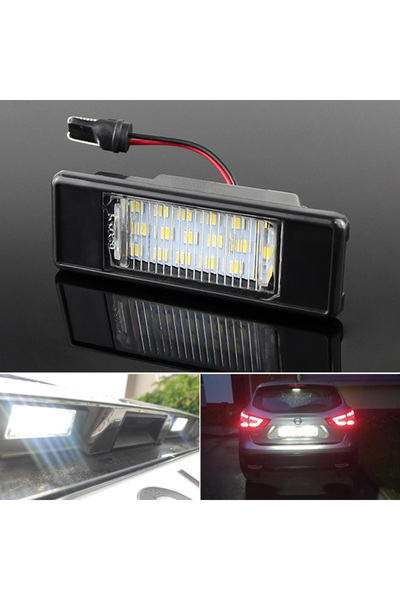 APMATAUTO 2pcs LED Lights 2Pcs Error Free White LED License Plate light For N...