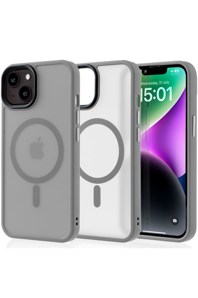 Casey Studios Husă Magsafe iPhone 14, Încărcare wireless, Margini îngroșate, ...