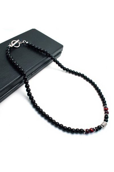 Choice WIne Noter Mens Stone Necklace Hiphop Punk Stainless Steel Necklace Ma...