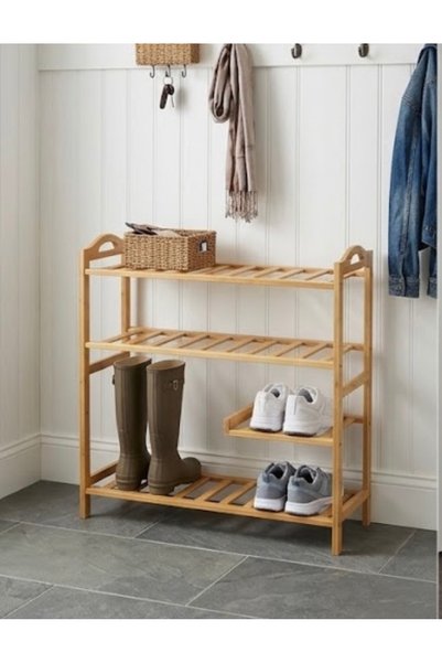 IN HOME STORE Modern and Stylish Multi-Functional Wooden Shoe Rack