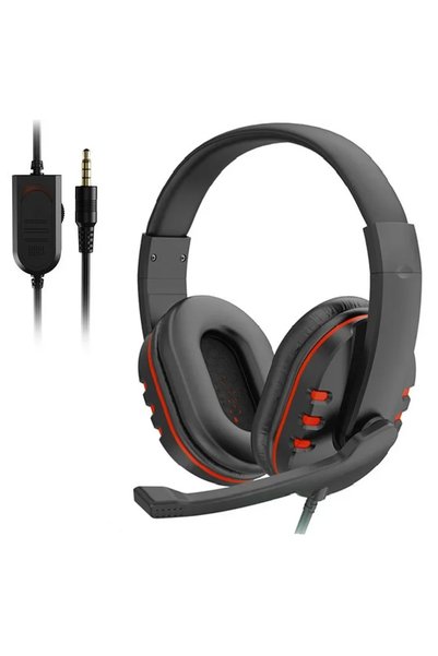 Choice Red 3.5mm Wired Gaming Headphones Game Headset Noise Cancelling Earpho...
