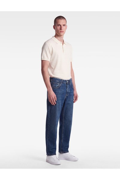 Koton Comfortable Fit Five-Pocket Cotton Barrel Jean Trousers