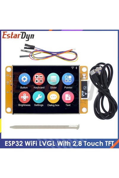 Choice لوحة تطوير ESP32 LVGL مع واي فاي وبلوتوث، شاشة عرض ذكية 2.8 بوصة بدقة ...