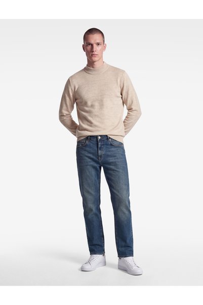 Koton Normal Bel Cepli Pamuklu Straight Fit Jean Pantolon - Mark Jean