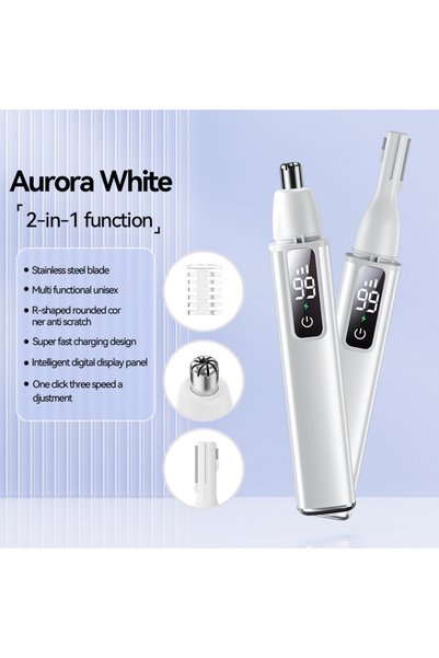 Choice5 WHITE Electric Eyebrow Trimmer Type -c Charging Face Eyebrow Shaver E...