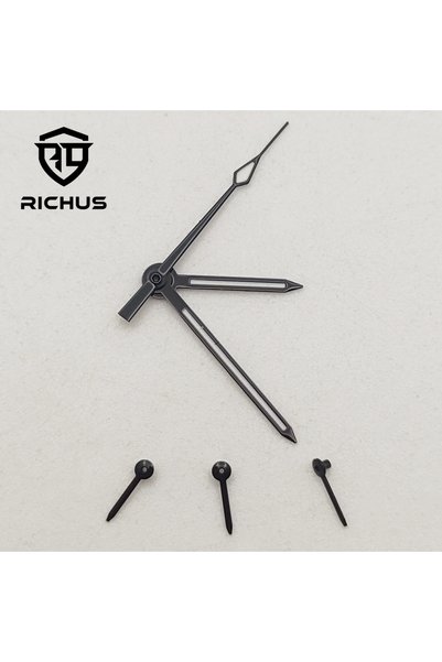 Choice black RICHUS VK63 Watch Hands White/Black Quartz Watch Hands Green Lum...