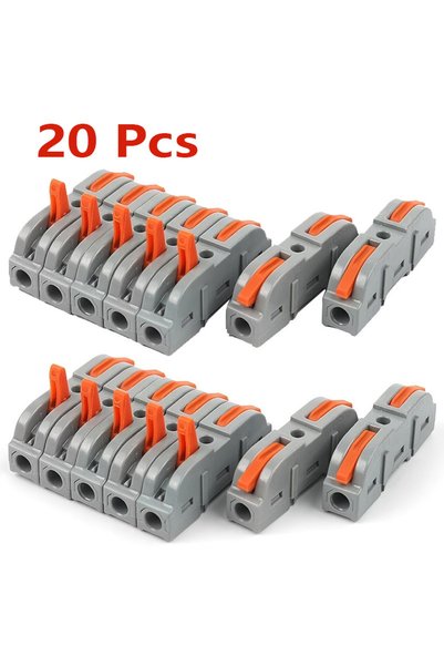 Choice 20Pcs 20/30/40 Pieces of Lever-Type Quick Connect Wire Connectors 28-1...