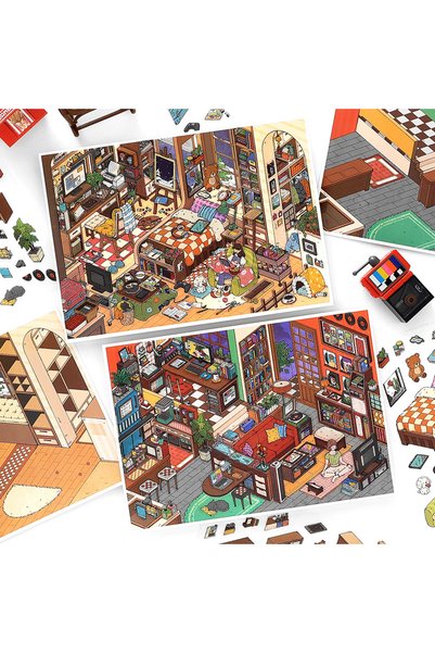 Choice full set Kawaii leisure suite 3D Home Diary Landscape Sticker DIY Pock...