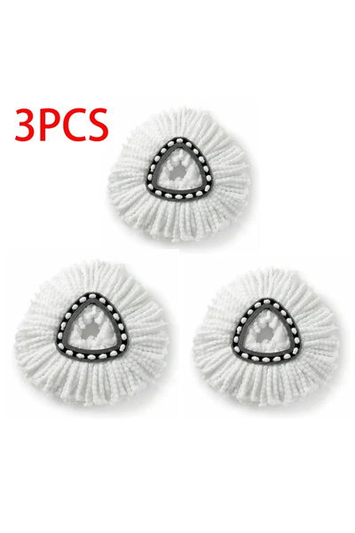 Choice1 3PCS 360 Rotating Mop Head for Wring Mopping Replacement Clean Microf...