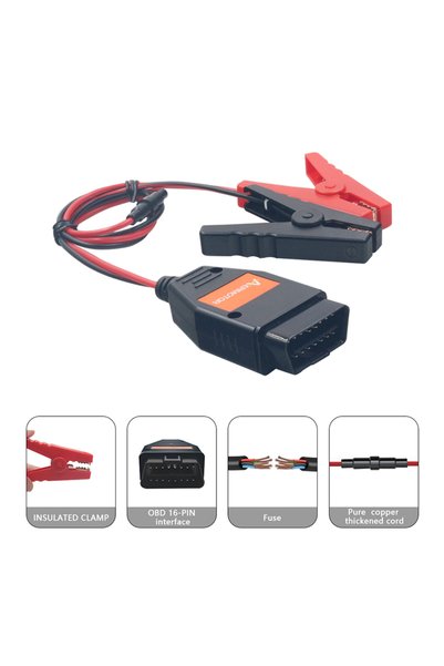 Choice AER BT-30 Battery Clips OBD2 Connectors Emergency Power Off Protector ...