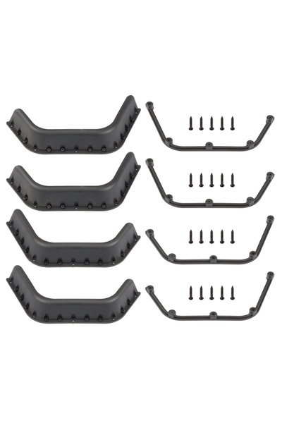 Choice مجموعة واقيات الطين العريضة البلاستيكية لهيكل سيارة زاحفة RC4WD Geland...