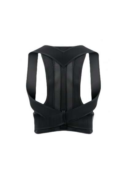 Choice1 XXL Black 1 Reinforced Belt Lumbar Column Posture Corrector Vest Adju...