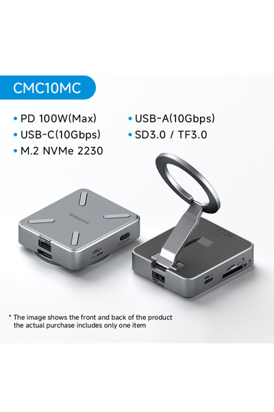 Choice1 محول USB C مع حامل مغناطيسي 2230 هاجيبيس وعلبة SSD 2230 ومنفذ Type-C ...