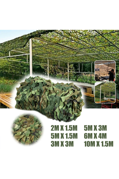 Choice 4M x 5M 3Mx5M/4Mx6M Hunting Camouflage Nets Woodland Training Camo Net...