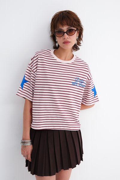 Addax Tricou cu dungi P10797