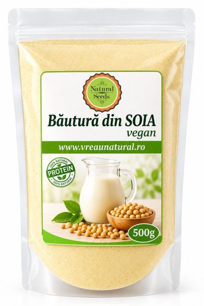 Natural Seeds Product Bautura instant din soia 500 gr