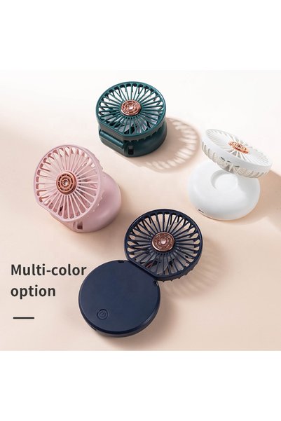 Zen Store مروحة يدوية صغيرة قابلة للطي تعمل بالبطارية - مروحة محمولة مخصصة بأ...