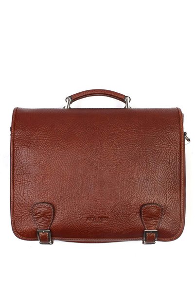 Aka Deri Genuine Leather Tan Briefcase 269 63